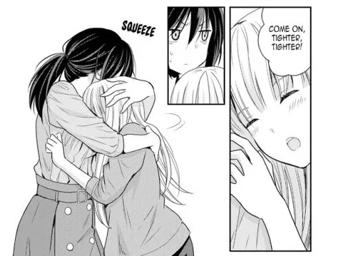 morimoto and hana hug